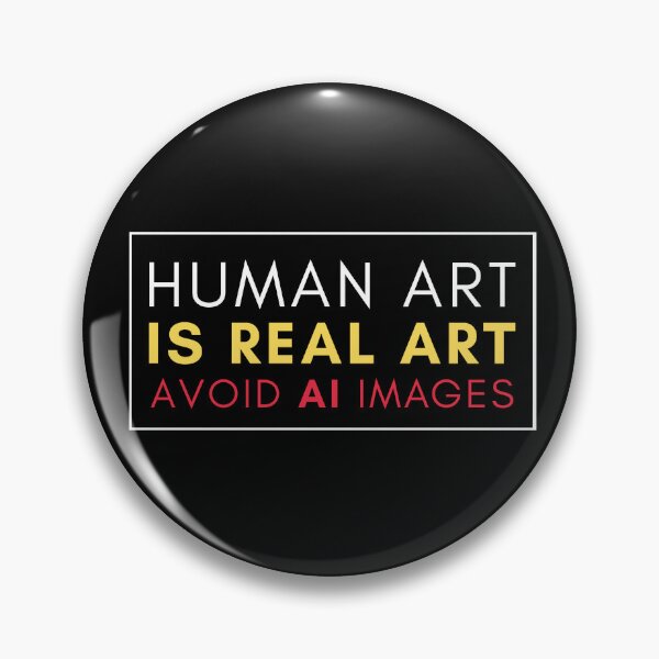Item preview, Human Art is REAL Art, Avoid AI Generated Images designed and sold by Zentropik.