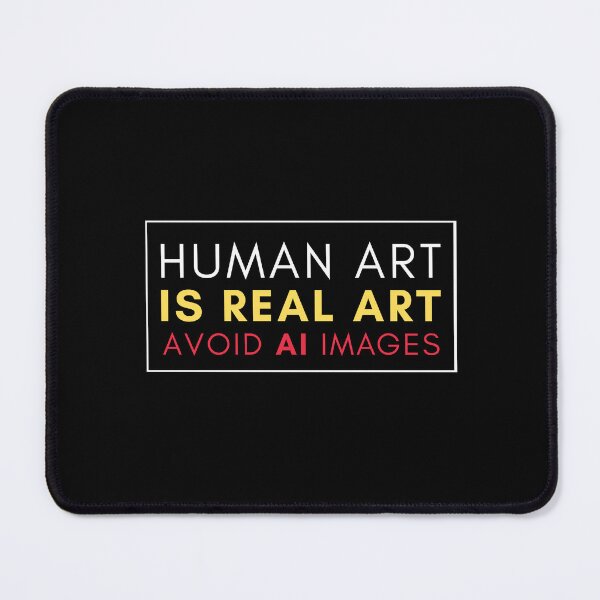 Item preview, Human Art is REAL Art, Avoid AI Generated Images designed and sold by Zentropik.
