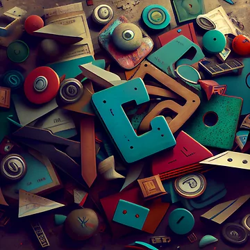 Vorschaubild zum Design Apostrophe in the Celerity Jumble Digital Painting von CodeAndColors