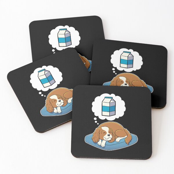 Item preview, Cavalier King Charles Spaniel dreaming about Milk designed and sold by DoggieDelights.