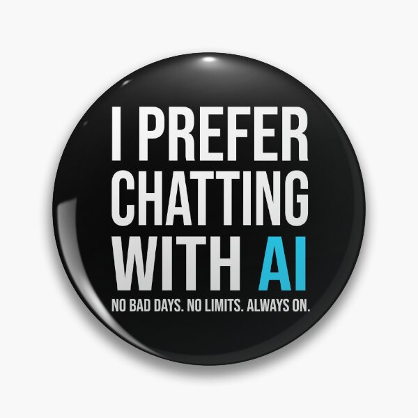 Item preview, I Prefer Chatting With AI Funny Artificial Intelligence designed and sold by KA DESIGNS.
