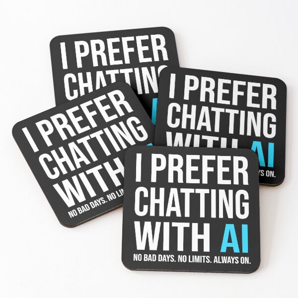 Item preview, I Prefer Chatting With AI Funny Artificial Intelligence designed and sold by KA DESIGNS.
