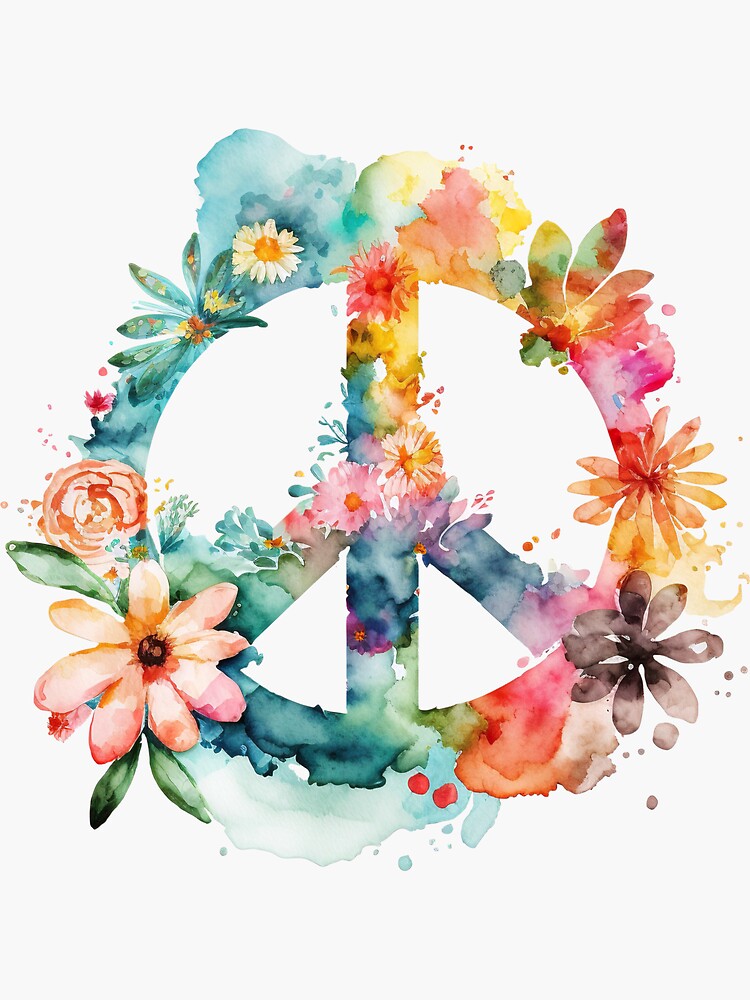 Free: 1960s Flower power Hippie Peace symbols, flower transparent