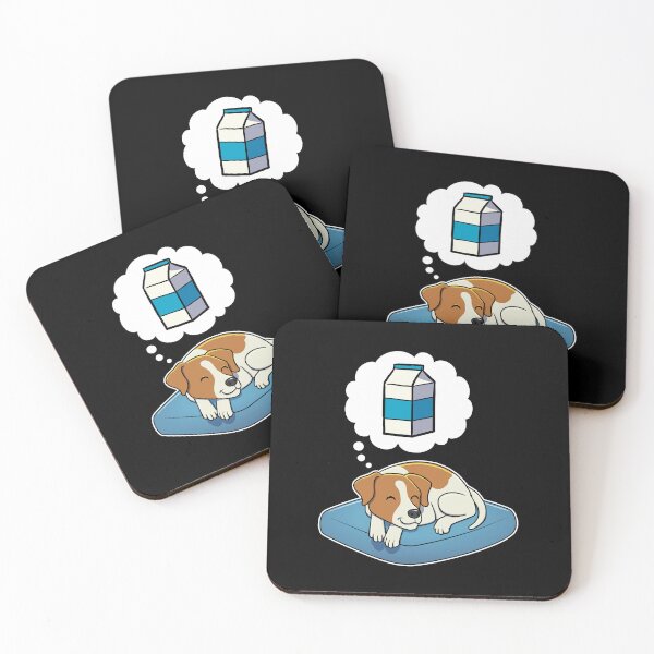 Item preview, Jack Russell Terrier dreaming about Milk designed and sold by DoggieDelights.