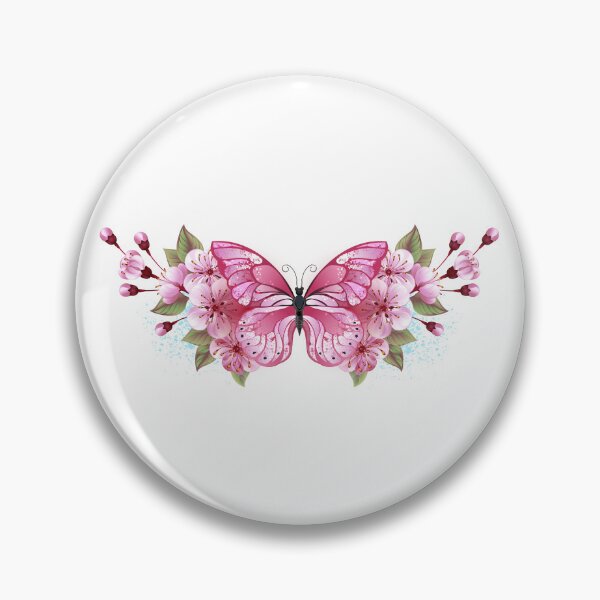Artikelvorschau, Rosa Schmetterling mit Sakura entworfen und verkauft von Blackmoon9.