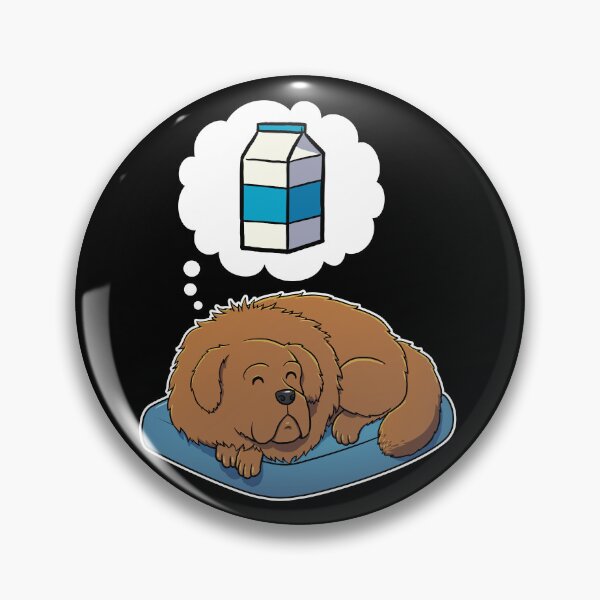 Item preview, Tibetan Mastiff dreaming about Milk designed and sold by DoggieDelights.