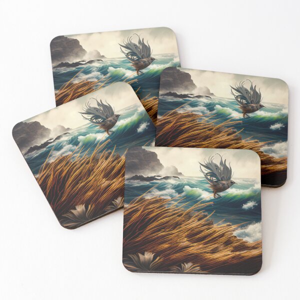 Item preview, Feathered Wind over Kelp Digital Painting designed and sold by CodeAndColors.