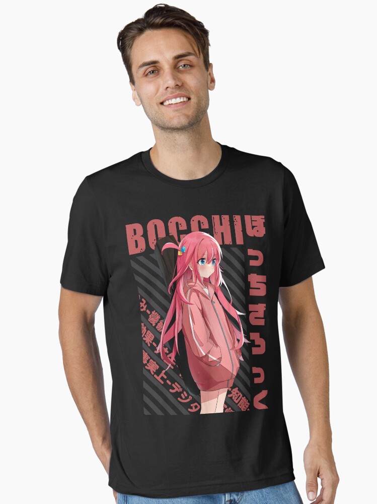 Aperçu 1 sur 7. T-shirt essentiel avec l'œuvre Bocchi the Rock! - Hitori Gotou #03 créée et vendue par Recup-Tout.
