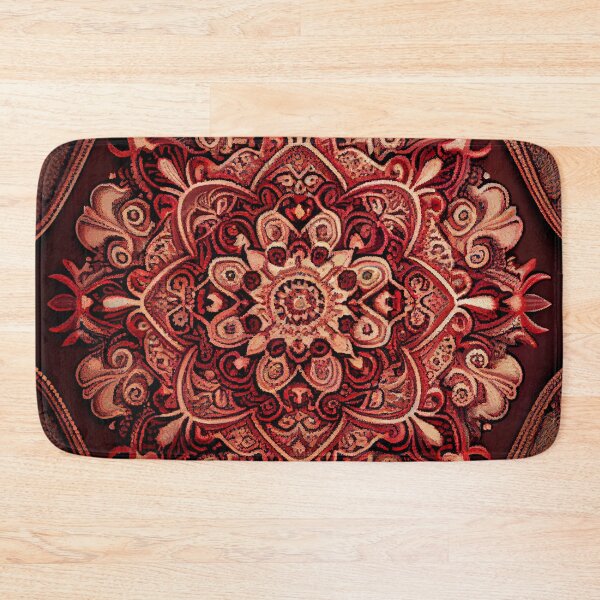 Item preview, Fine Muted Red Traditional Pattern Digital Painting designed and sold by CodeAndColors.