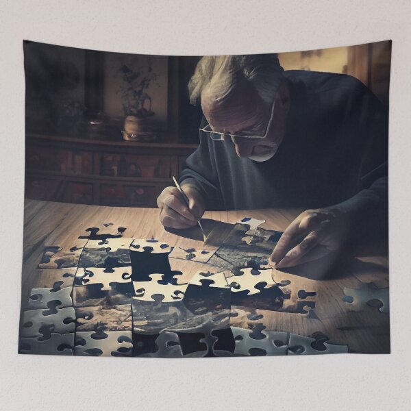 Item preview, Piecing Together the Puzzle Digital Painting designed and sold by CodeAndColors.