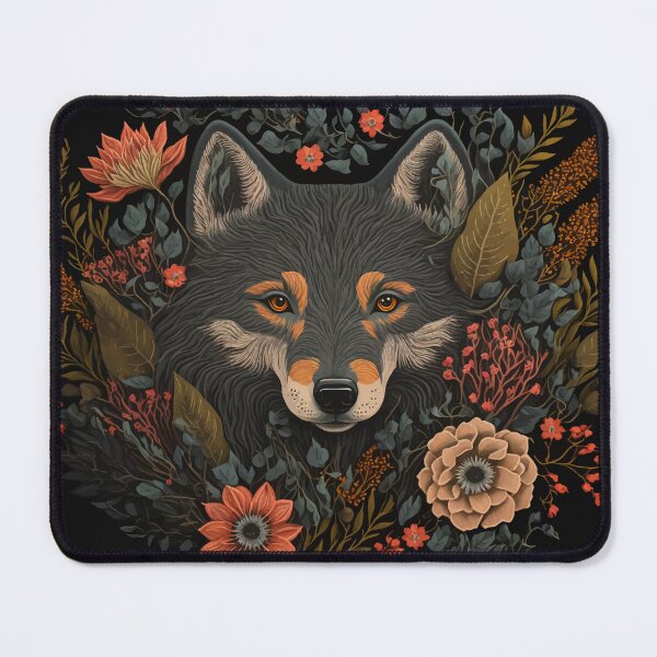 Item preview, Magical wolf Folk Art designed and sold by Visual-wallart.