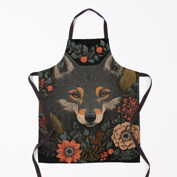 Item preview, Magical wolf Folk Art designed and sold by Visual-wallart.