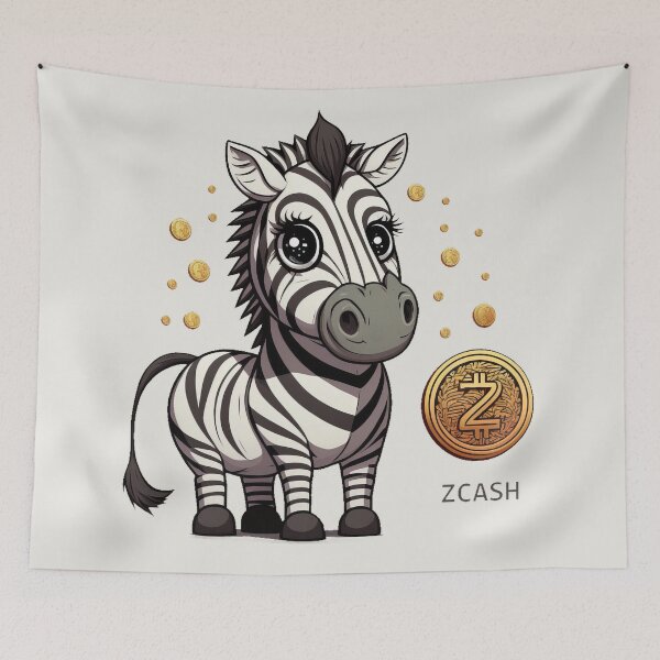 Item preview, Cute Zcash Zebra - Cartoon Characters designed and sold by quick-drops.
