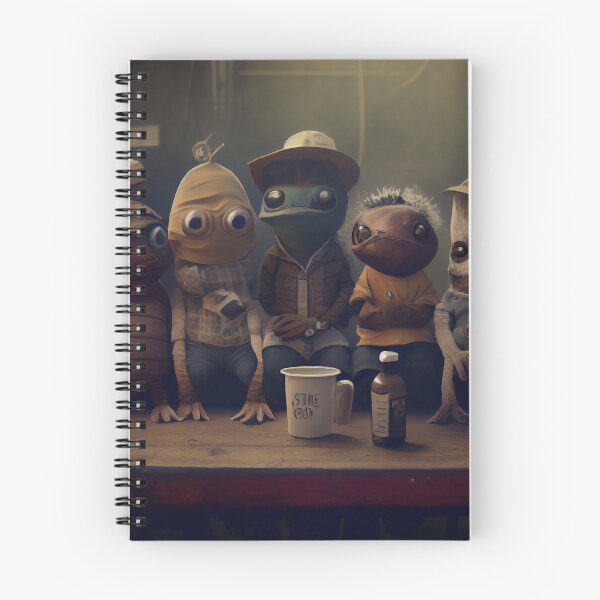 Item preview, A Strange Gang of Friends Digital Painting designed and sold by CodeAndColors.