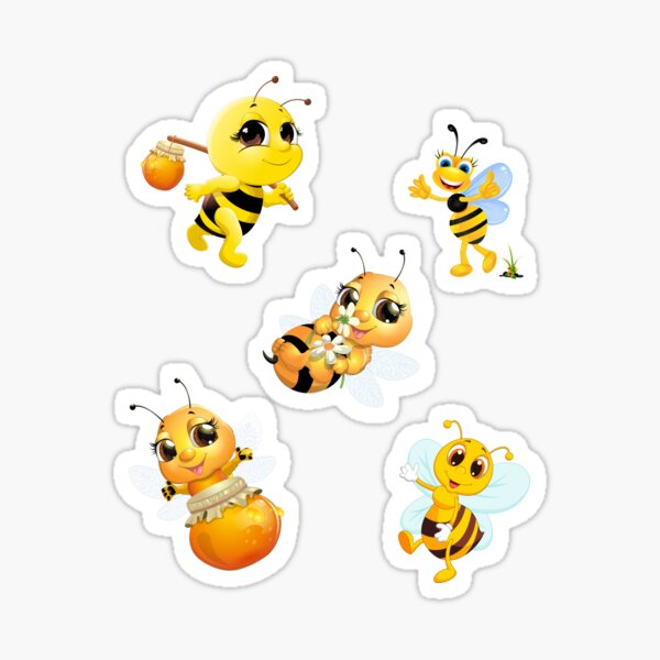 Honey Bee Cute Sticker Pack Sticker