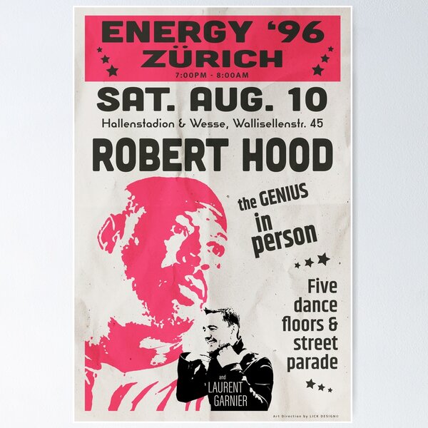 Item preview, Robert Hood Laurent Garnier Energy 1996 Zurich designed and sold by Lick-Design.