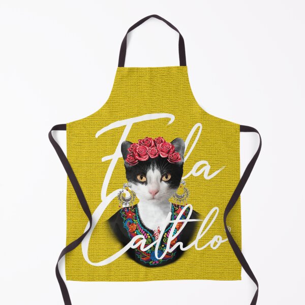 Item preview, Yellow TXW back Cat Frida Cathlo version of - Frida Kahlo designed and sold by Jaime Ortiz.