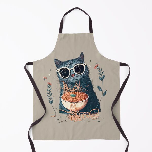 Item preview, Cat eating spaghetti  designed and sold by MystiS.