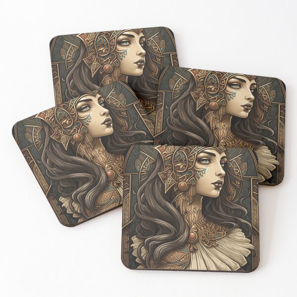 Item preview, Cleopatra Art Nouveau designed and sold by ArtNouveauChic.