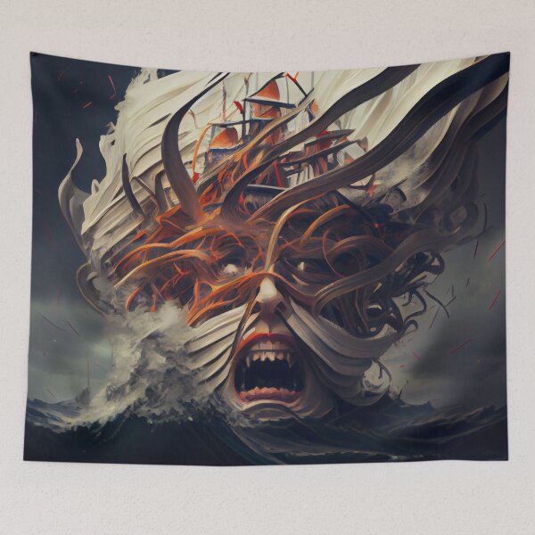 Artikelvorschau, Maelstrom of Frustration Digital Painting entworfen und verkauft von CodeAndColors.