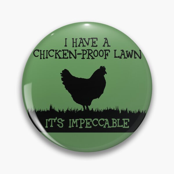 Item preview, I have a chicken-proof lawn (black) designed and sold by SolidEarthArt.