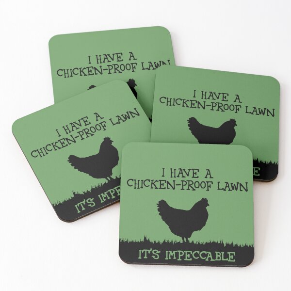 Item preview, I have a chicken-proof lawn (black) designed and sold by SolidEarthArt.