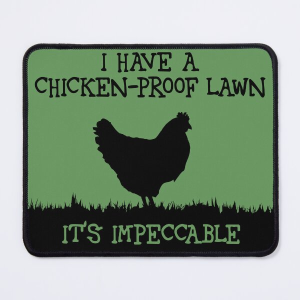 Item preview, I have a chicken-proof lawn (black) designed and sold by SolidEarthArt.