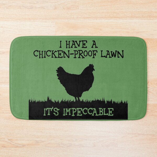Item preview, I have a chicken-proof lawn (black) designed and sold by SolidEarthArt.