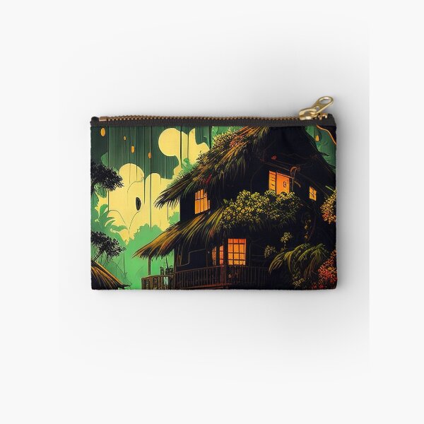 Item preview, Rainforest house in the jungle illustration designed and sold by RK - Shop.