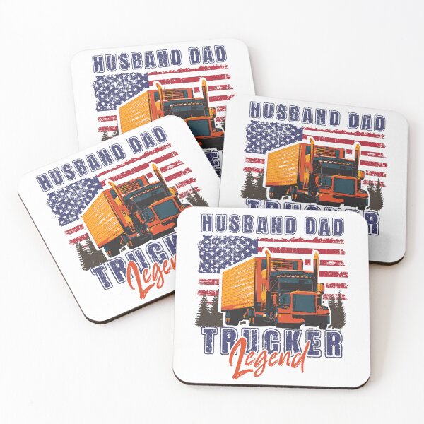Item preview, USA Big loads rig trucker vintage, Husband Dad Trucker Legend designed and sold by HomeCoquette.