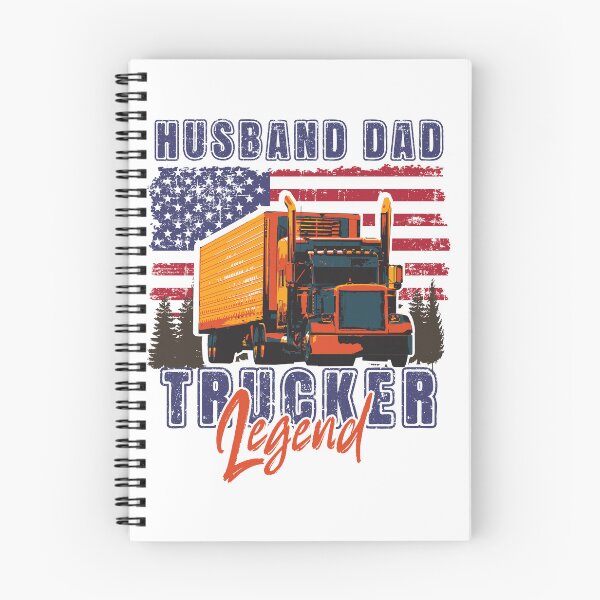 Item preview, USA Big loads rig trucker vintage, Husband Dad Trucker Legend designed and sold by HomeCoquette.
