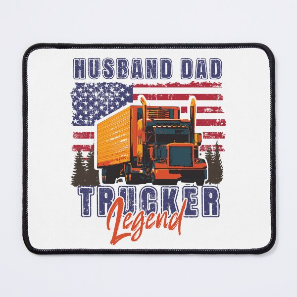 Item preview, USA Big loads rig trucker vintage, Husband Dad Trucker Legend designed and sold by HomeCoquette.