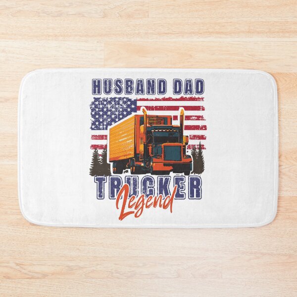 Item preview, USA Big loads rig trucker vintage, Husband Dad Trucker Legend designed and sold by HomeCoquette.