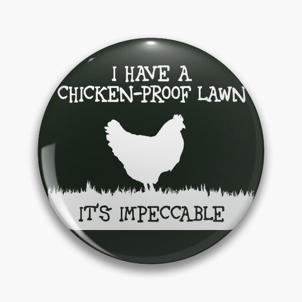Item preview, I have a chicken-proof lawn (white) designed and sold by SolidEarthArt.