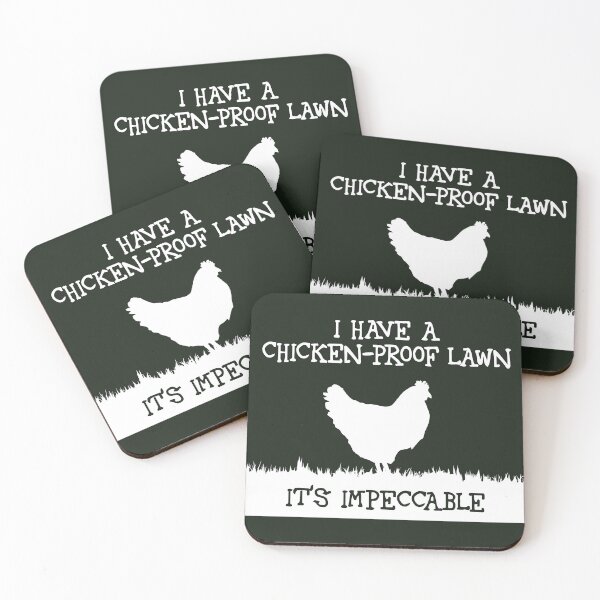 Item preview, I have a chicken-proof lawn (white) designed and sold by SolidEarthArt.