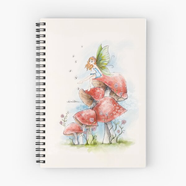 Item preview, Mushroom Fairy Fairytale daydreaming fantasy childrens story book mother nature botanical art designed and sold by MisprintArt.