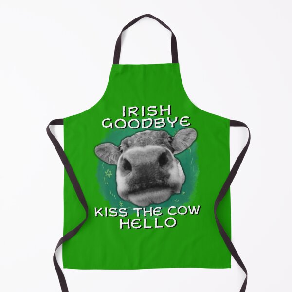 Item preview, Irish goodbye kiss the cow hello St Patrick's Day funny gift with cow designed and sold by facePale.
