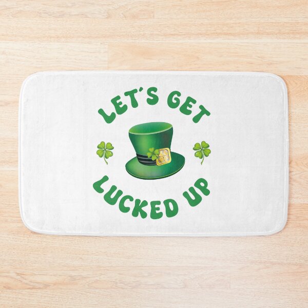 Item preview, LET´S GET LUCKED UP - retro st. patricks day quote designed and sold by KatisDesign.