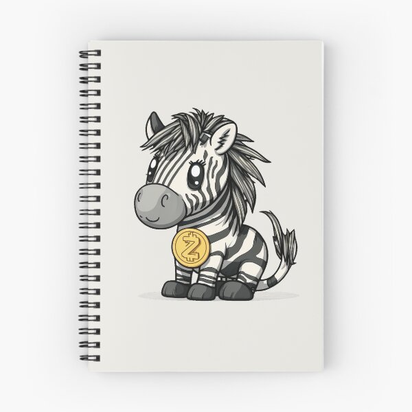 Item preview, Cute Zebra with Zcash Necklace - Cartoon Characters designed and sold by quick-drops.
