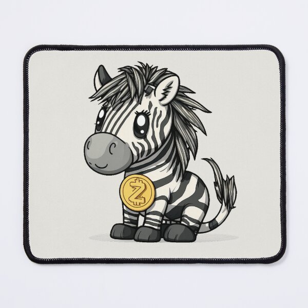 Item preview, Cute Zebra with Zcash Necklace - Cartoon Characters designed and sold by quick-drops.