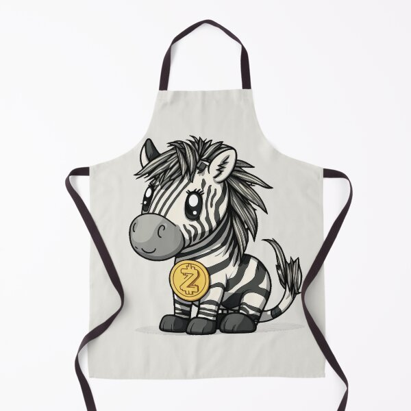 Item preview, Cute Zebra with Zcash Necklace - Cartoon Characters designed and sold by quick-drops.