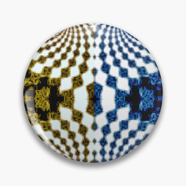 Item preview, Blue Gold Quad Trippy Pancake Illusion designed and sold by PPPimp.