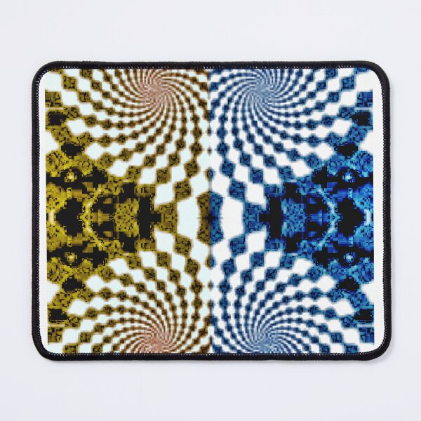 Item preview, Blue Gold Quad Trippy Pancake Illusion designed and sold by PPPimp.