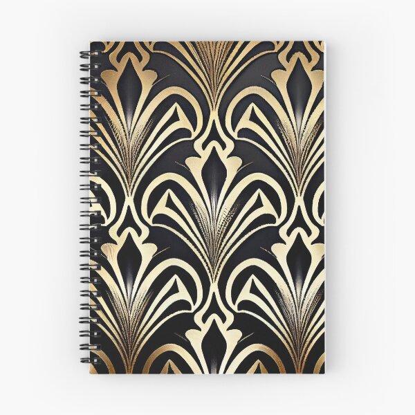 Item preview, Monochromatic Hollywood Regency Pattern Digital Painting designed and sold by CodeAndColors.
