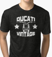 Gritty Vintage Motorcycle Tri-blend T-Shirt