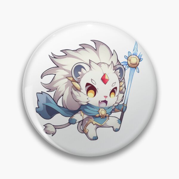 Item preview, Lion Cub Hero - Anime Cute - Sticker designed and sold by KawaiiDen.