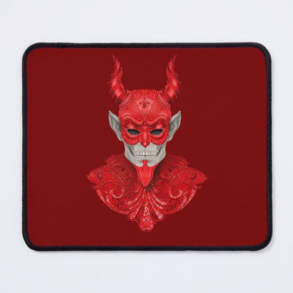 Item preview, Red devil Venetian mask by Maxine Gadd  designed and sold by Maxine Gadd.