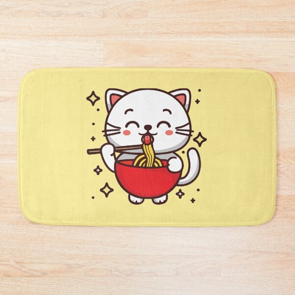 Item preview, what do cats eat.? - Cats Eating Noodles Funny designed and sold by KawaiiBombShop.