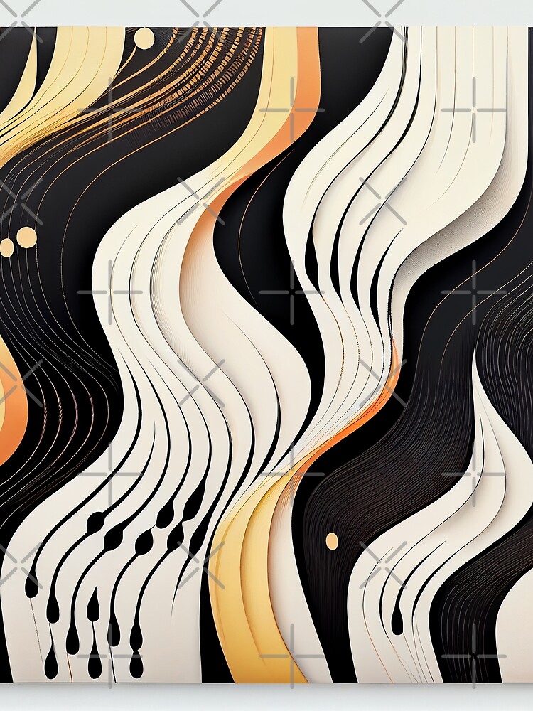 Thumbnail 3 von 3, Tuch, Flowing Minimalist Pattern Digital Painting designt und verkauft von CodeAndColors.