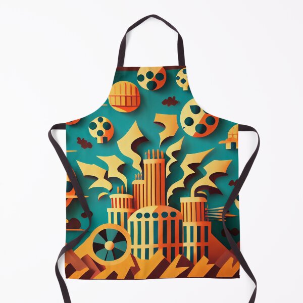 Item preview, Cartoon Explosive Industrial Pattern Digital Painting designed and sold by CodeAndColors.